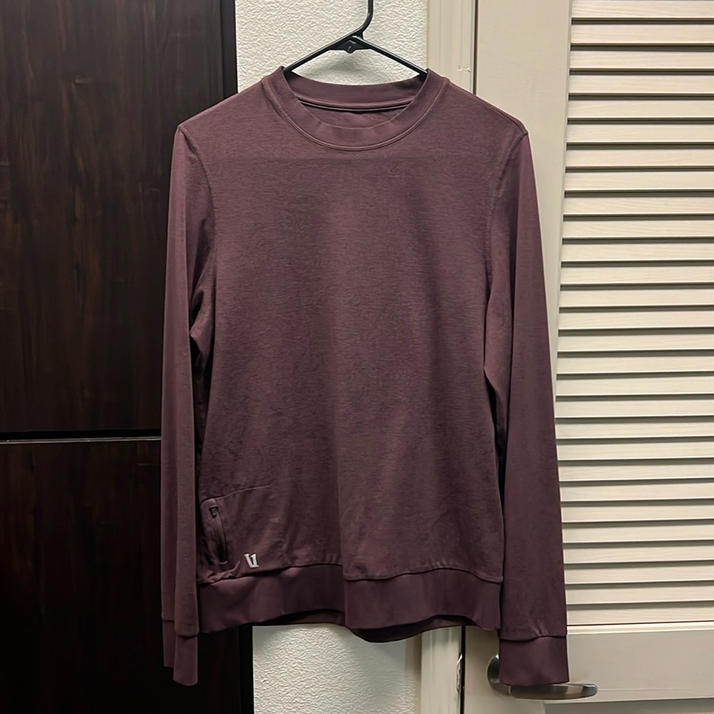Vuori Pronto Performance Crew medium chestnut heather